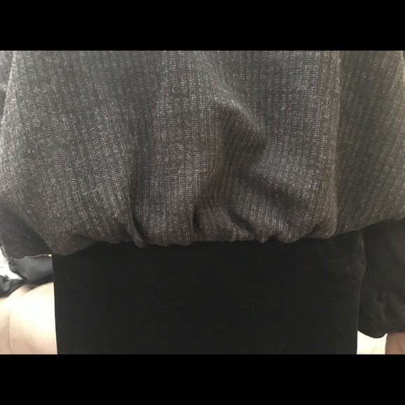 Zara grey ribbed light sweater. - Picture 4 of 6
